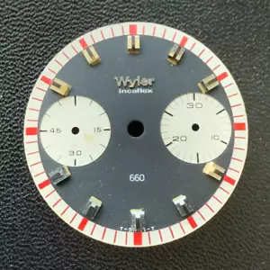 Vintage Wyler Incaflex Lifeguard 1502/6 660 Valjoux 23 Dial - #028 - Picture 1 of 18