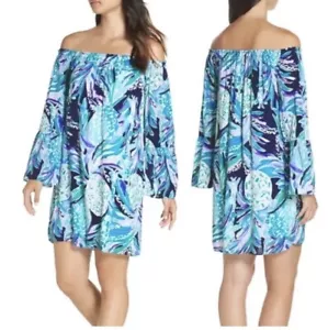 Abito Lilly Pulitzer Donna Medium "Alotta Colada" Rayon Nevie • NUOVO con etichette - Foto 1 di 10