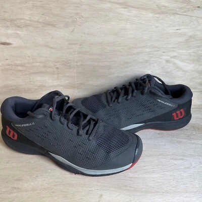 Wilson Mens Size 9.5 Rush Pro Ace Pickler Pickleball Tennis Shoes Sneakers Black - Image 1 of 4
