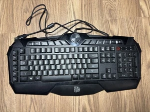 Thermaltake Tt Esports Challenger Prime Gaming Keyboard KB-CHM Red/Blue Light - Picture 1 of 5