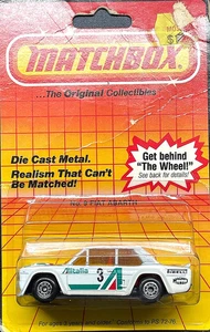 VINTAGE 1982 MATCHBOX No. 9 FIAT ABARTH  'ALITALIA' - RARE GREEN COLOR - Picture 1 of 2