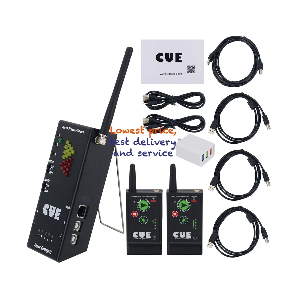 Super Cuelight Presenter Remote 1 Receiver 2 Transmitters for PPT Presentation s - Image 1 of 4