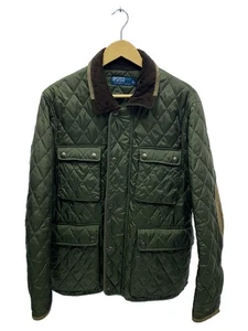 POLO RALPH LAUREN Quilted Jacket S Polyester KHK Plain - Picture 1 of 6