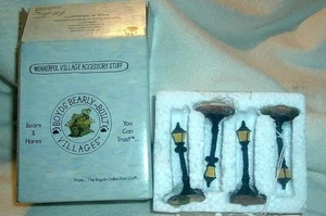Boyds Bearly-Built Village Wunnerful Accessory - Lamp Posts Style 19805 NIB - Picture 1 of 2