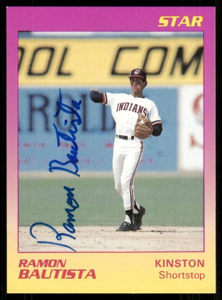 1989 Kinston Indians RAMON BAUTISTA Signed Card autograph auto - Image 1 of 1