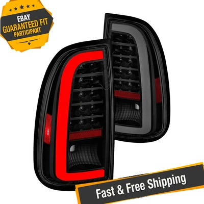 Lanternas traseiras de LED de fibra óptica preta/fumaça ANZO para Toyota Tundra 2000-2006 - Imagem 1 de 4