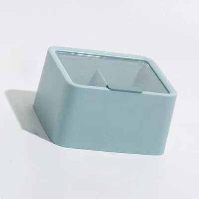 (Blue)Lipstick Storage Box Large Capacity Double Layer Grid Design - Image 1 of 4