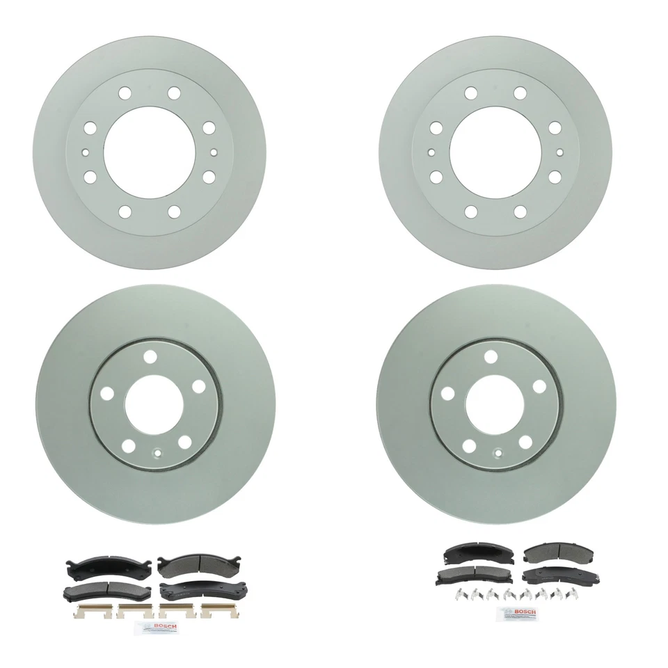 Bosch Juego de pastillas de cerámica azul rotor de freno de disco trasero delantero para GMC Sierra 3500 Foto 1 de 1