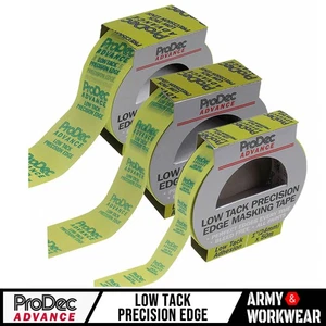 ProDec Advance Low Tack Precision Edge Masking Tape 50 Metre Roll - 1"/1.5"/2" - Picture 1 of 9