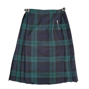 O'Neil of Dublin karierter Kilt irisches Halstuch Wollmischung Pin Tartan blau Damen 32 - Bild 1 von 12