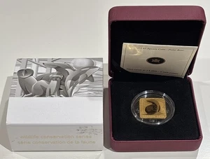 Canada RCM 2010 $3 Square Coin Polar Bear Gold Plated Sterling Silver Coin - Bild 1 von 3
