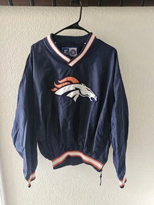 Vintage Denver Broncos Pull Over Starter NFL Windbreaker Football Size Large - Bild 1 von 7
