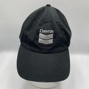 Chevron Oil Gas Adjustable Strapback Hat Cap Black - Picture 1 of 5