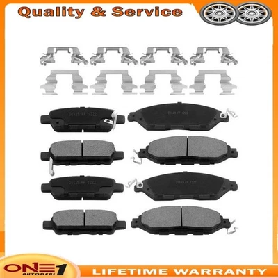 Передняя задняя керамическая тормозная колодка для 2014-17 Infiniti QX60 2013 Infiniti JX35 TX A1 - Изображение 1 из 4