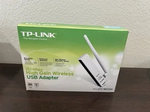 TP-LINK 150Mbps High Gain Wireless USB Adapter No. TL-WN722N V2.1 Open Box - Afbeelding 1 van 14