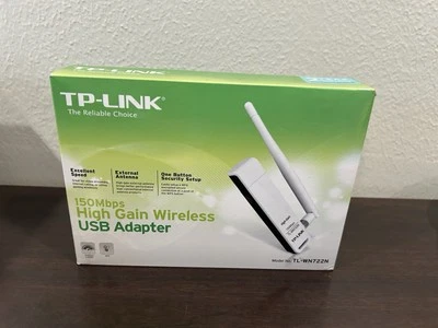 TP-LINK 150Mbps High Gain Wireless USB Adapter No. TL-WN722N  V2.1 Open Box - Image 1 of 4