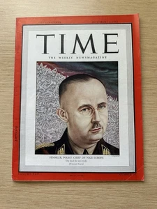Time Magazine HIMMLER, POLICE CHIEF OF NAZI Europe Number 15 OCTOBER 11, 1943 - Picture 1 of 6