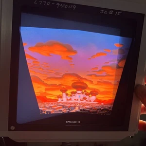 VTG Disney Aladdin Projection Slides Lot of 2 – Agrabah Sunset & Cave Scene Pani - Picture 1 of 21