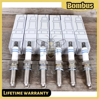 Velas de ignição Bosch YR7MPP33 6 PEÇAS para Mercedes Benz C230 C250 C300 CL550 E350 EUA - Imagem 1 de 4