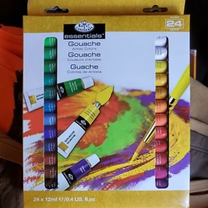 Royal & Langnickel GOU24 Gouache Color Artist Tube Paint, 12ml, 24-Pack NOS - Picture 1 of 4