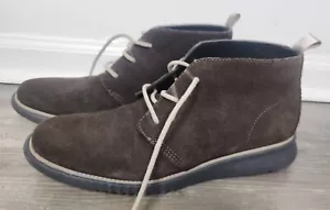Cole Haan Men's Sz. 9 Brown Suede Chukka Lace Up Boots - Picture 1 of 7