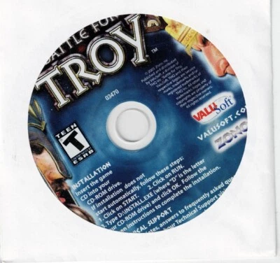 Battle For Troy Pc New Cd Rom Sealed In Paper Sleeve XP Make History - Image 1 of 2