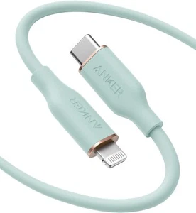 Anker PowerLine III Flow 6' GREEN USB-C to MFi Cable for iPhone 14 Pro Max 13 12 - Picture 1 of 3