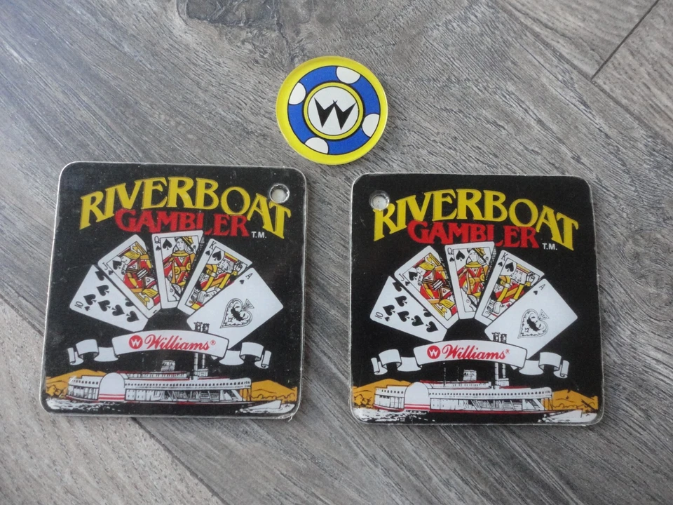 Riverboat Gambler Pinball Machine Promo Speaker Cutout Plastics & Promo item - Image 1 of 1