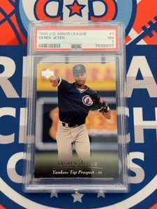 1995 UD Minor League RC Derek Jeter #1 PSA 7