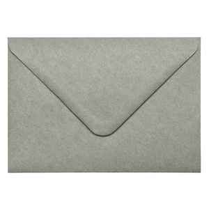 Briefumschlag Moos Grün Grau C6 B6 aus Kraft Papier Kuvert Nassklebung NORDEULE - Bild 1 von 6