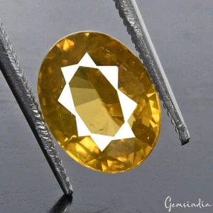 3.80 Cts Sparkling Yellow Zircon Unheated Natural Gemstone Oval Cut Clean IF - Picture 1 of 10