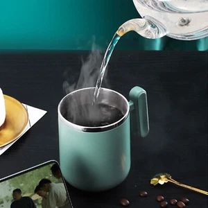 Isolierter Becher Reisebecher Kaffee Tee Milchtasse Edelstahl Thermobecher 450ml - Bild 1 von 15