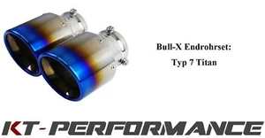 1 Satz - Bull-X - End Rohre - Typ 7 - Titan - 89mm - Ø 64 - HGERTIT89B - Bild 1 von 1