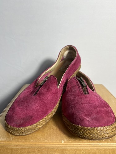 Slip on piatto UGG rosa Selarra scamosciato con cerniera ~ taglia 6 5