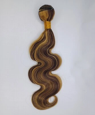 1 Bundle Human Hair Highlights Body Wave 16" Hair Extensions - Image 1 of 4