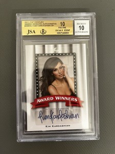 2011 Leaf Pop Century Kim Kardashian Award Winners Auto BGS 10