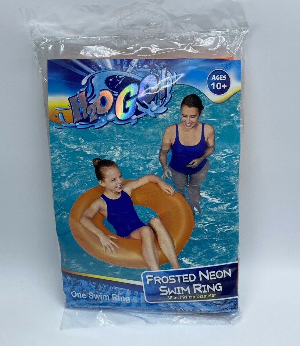 H2O GO Frosted Neon Swim Ring Pink Pool Floatation Tube Toy NEW  821808360253 | eBay