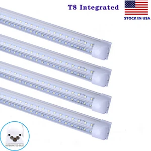 120W 72W 8FT LED Shop Light Fixture T8 Integrated LED Tube Light 8 Foot V-shape - Picture 1 of 16
