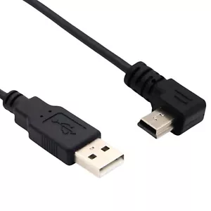 J26 USB 2.0 A Connecteur À Mini 5 Câble Gauche Coudée Mini USB Adaptateur 50cm - Photo 1 sur 18