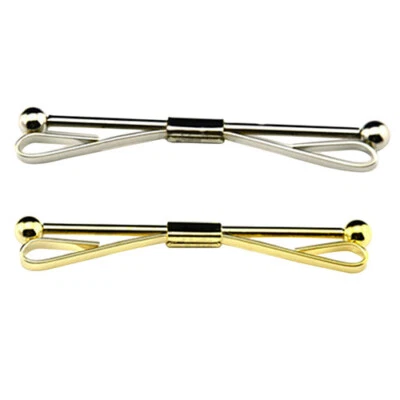 NUEVO Camisa de bola lisa cuello corbata pin corbata clip accesorio formal Foto 1 de 4