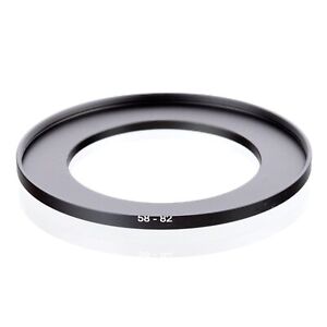 RISE(UK) 58mm-82mm 58-82 mm 58 to 82 Step Up Ring Filter Adapter black