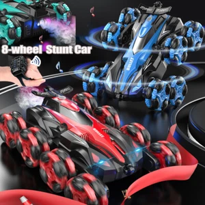 8WD Gesture Sensing RC Stunt Car 360° Spin Flip RC Car with Light Music & Spray - Picture 1 of 23