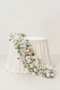 Ling’s Moment Wedding 3PcsX 19.5 Floral Swags Flowers Centerpieces White Sage - Picture 1 of 4