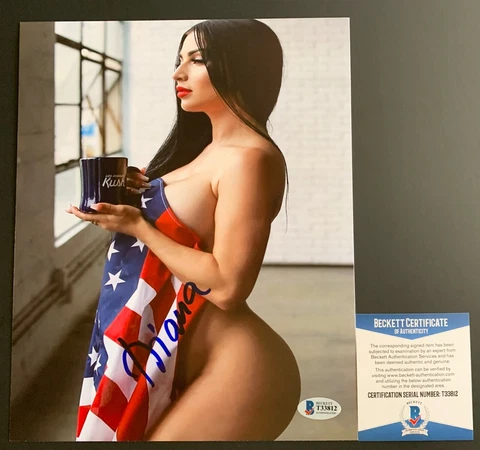 Diana Sparks Autographed 8x10 Photo Signed Hot Sexy Model With Beckett COA Cover