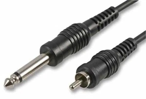 PULSE - 6.35mm (1/4") Mono Jack to Phono (RCA) Plug to Plug Lead, 3m Black - Picture 1 of 1