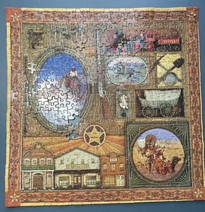 1984 Springbok How the West Was Really Won Hallmark 500pc PZL2120 *Missing 2 Pc* - Picture 1 of 7