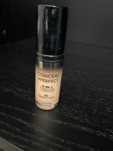 Milani Conceal + Perfect 2-in-1 Foundation Creamy Vanilla Color #01 Makeup* - Picture 1 of 4