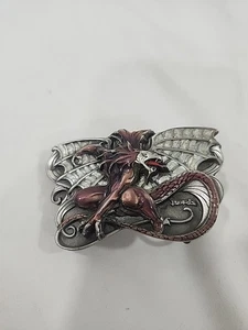 Boris Vallejo Dragon Novelty Belt Buckle Enameled 1992 Siskiyou Beautiful! - Picture 1 of 6