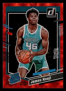 James Nnaji 2023-24 Donruss RED INTERNATIONAL #215 Hornets RATED ROOKIE - Picture 1 of 2