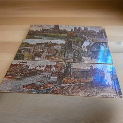 Cloverleaf Yorkshire Landmarks Table Mats Set x6, Heat and Stain Resistant...... - Image 1 of 4